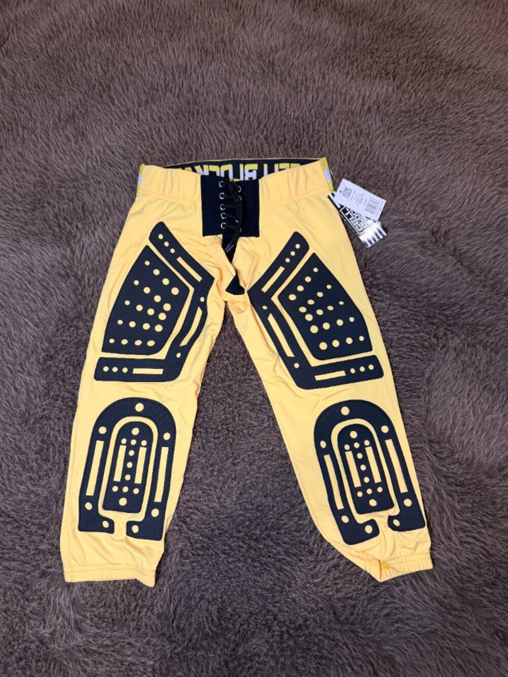 CellBlock 13 CBS004 Stryker Pant Yellow Black NWT Men’s Large - Picture 2 of 9